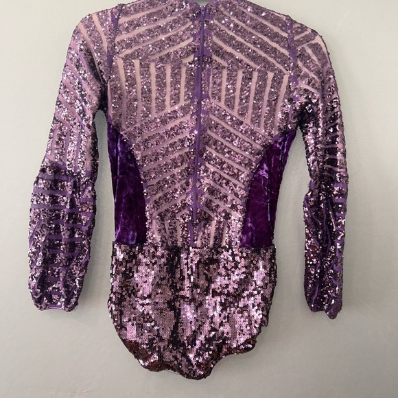 Tenth House Omega Dance Costume Style TH18109Size MA Adult Eggplant Jazz - Picture 4 of 12